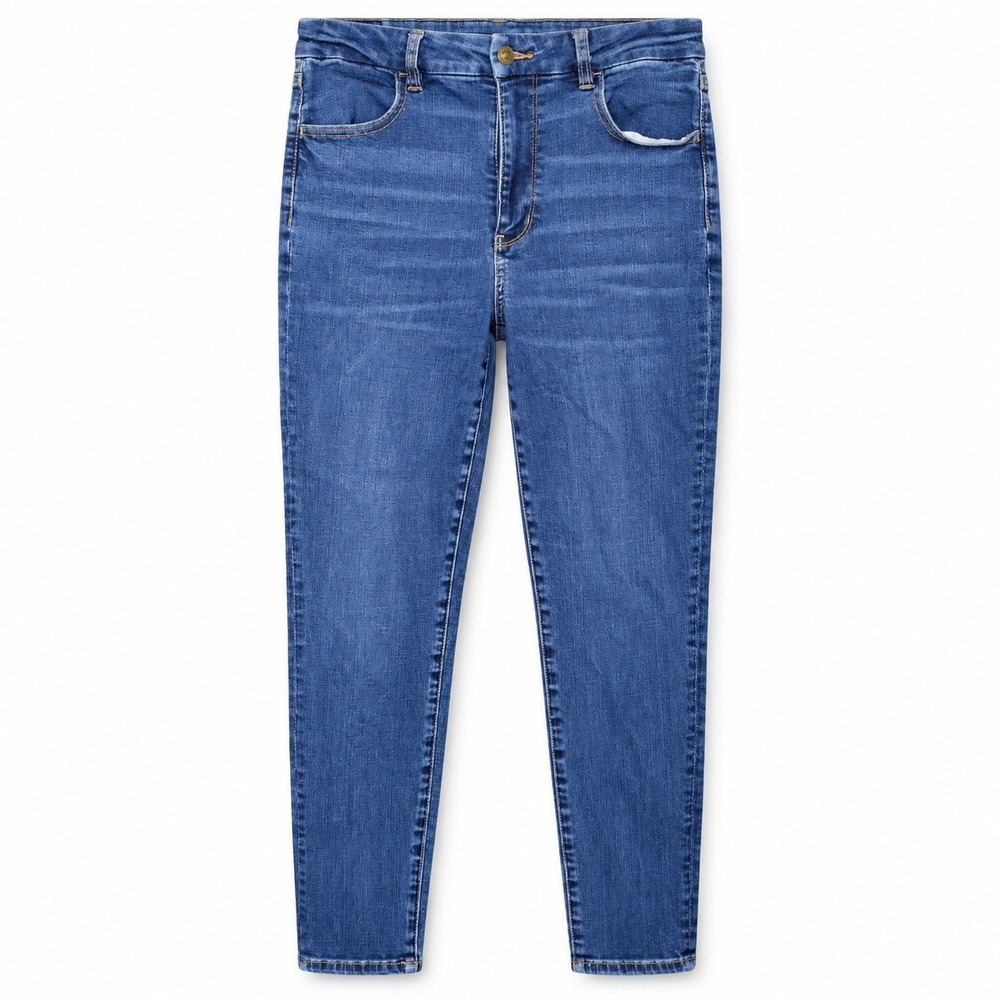 American Eagle Skinny Jeans Womens 12 Blue Excellent Next Level Stretch High Ris